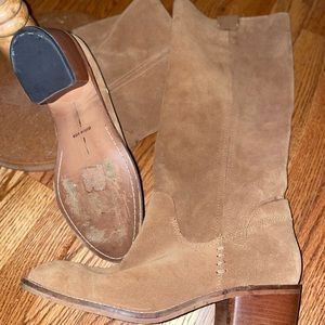 Dolce Vita truffle suede boots-size 10